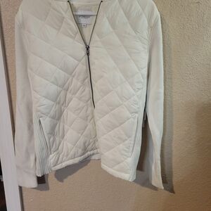 Liverpool Women's Off-White Quilted Puffer Jacket